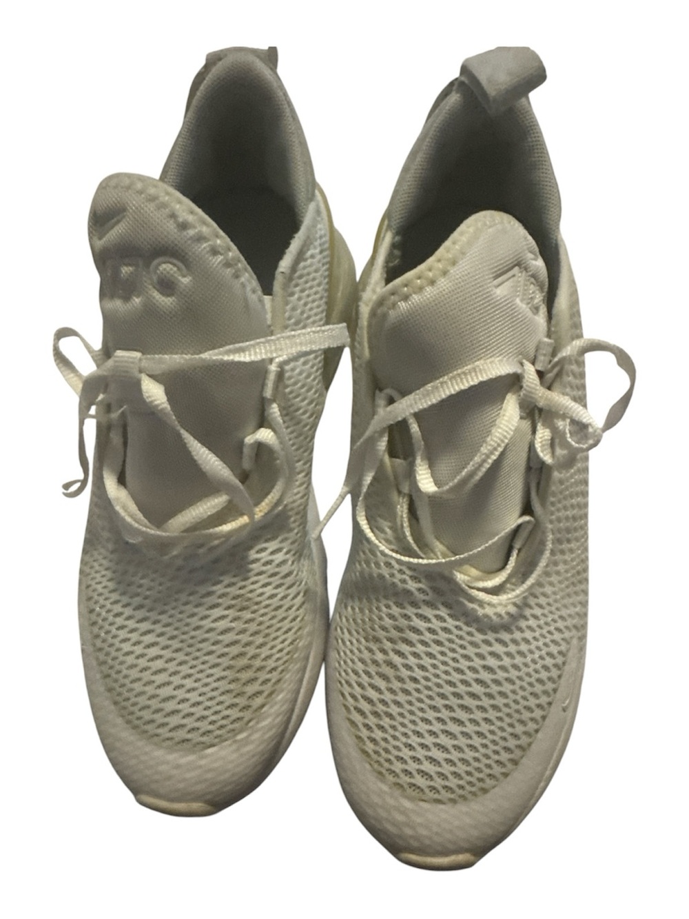 Nike Kids White Mesh Sneakers - Lightweight Play Shoes